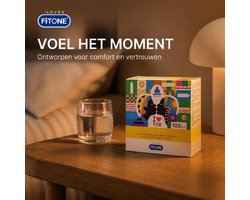 condooms 100 Stuks – condooms met glijmiddel-condooms 52 mm – condooms geurloos- condooms normaal- condooms voordeelverpakking –FiTONE