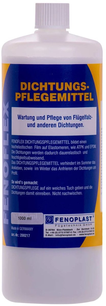 Rubber afdichting onderhoud 1000 ml tegen uitdroging en barsten