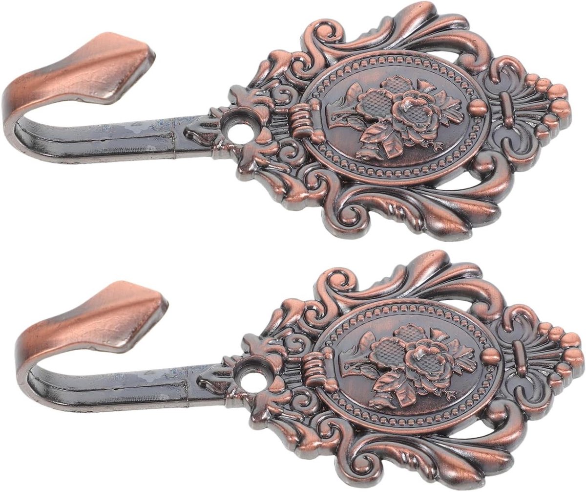 Gordijnhaken - Raamdecoratie - Gordijnen Ophangen - Vintage Rozendesign - 6 Stuks - Zilverkleurig
