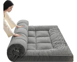 Opvouwbare vloermatras, dikke zachte futon voor thuis en slaapzaal, comfortabele draagbare slaapoplossing, ideaal voor yoga en ontspanning