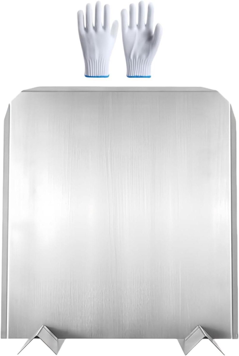Haard Achterplaat - Warmte Reflector - Haard Efficiëntie - Verstelbare Poten - 40x45 cm - Uniek
