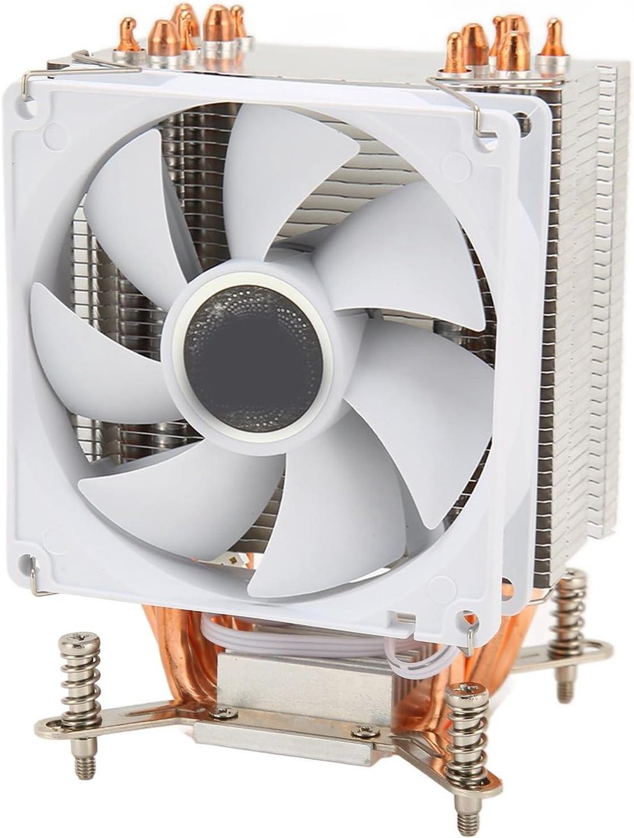 CPU Koeler - Processor Ventilator - Computer Koeling - 6 Heatpipes - 3pin Connector - Zwart