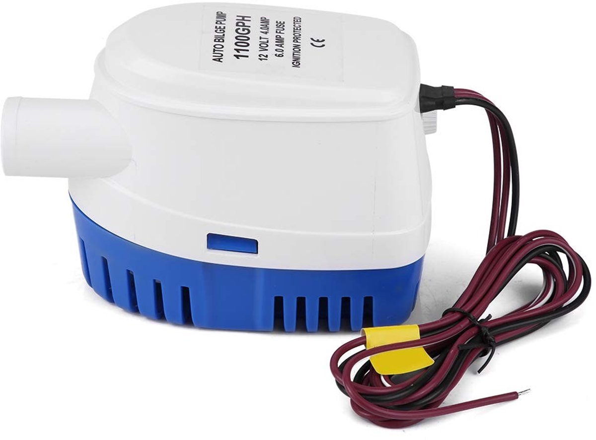 SPHProducts - Automatische Bilgepomp - 12V - 1100 GPH - Voor Boot en Jacht - Efficiënt en Betrouwbaar - Geschikt voor Vijvers - Compact Model