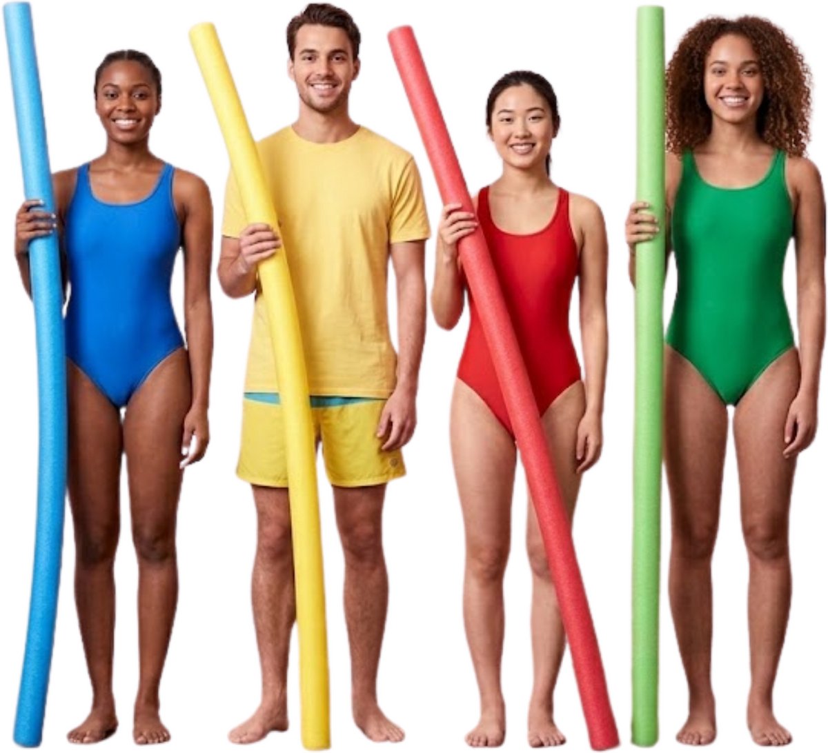 Comfortable Noodle – De Zwemstaaf Water Noodle in Pastelkleuren 155cm 4 Stuks
