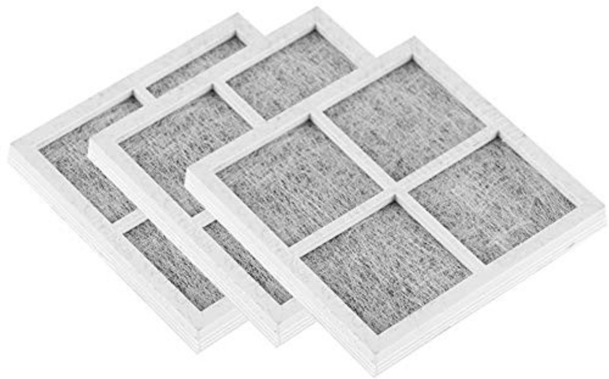 SPHProducts - Luchtfilter Vervanging - Koelkastfilter voor LG - Verwijdert Geuren - 3 Stuks - Actieve Kool - Geschikt voor Diverse LG Modellen - 8x8x0
