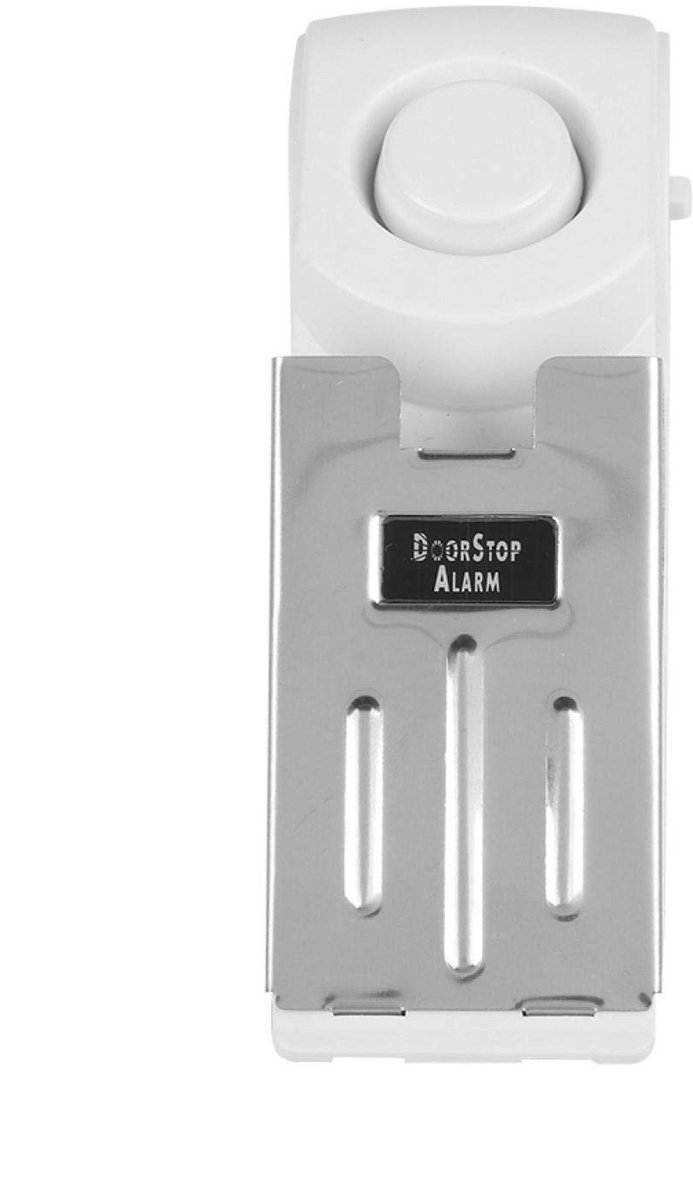 aladdien - Draadloos Beveiligingsalarm - Draagbare Deurstop - 120dB Geluidsniveau - RVS - Thuisbeveiliging - Effectieve Inbraakpreventie - Geschikt ..