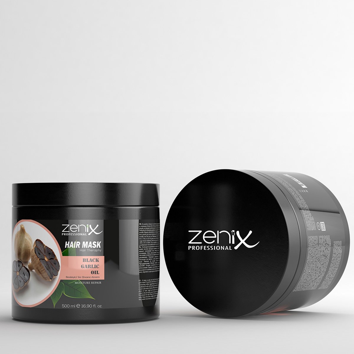Zenix Men Series Hair Care Mask Black Garlic 500 ml – Haarmasker voor Mannen – Met Zwarte Knoflookextract