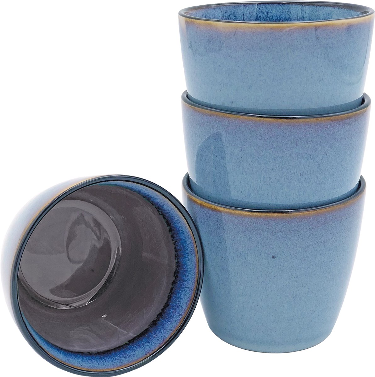 Lavandoux bekers - koffiebeker - cappuccino beker - set 4 stuks