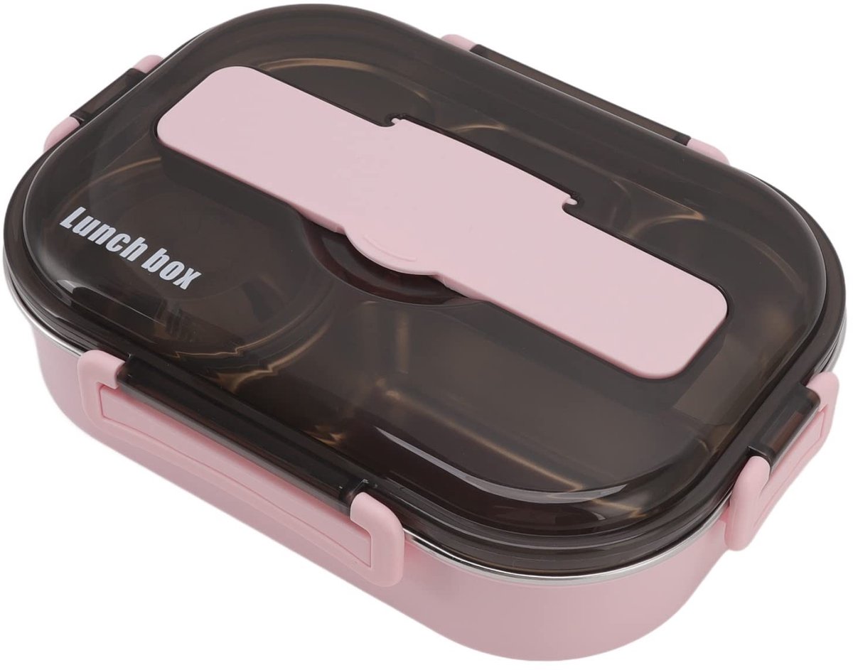 SPHProducts - Lunchbox - Thermische Serveerschalen - Lekvrij - Roze - Voedselcontainer - Perfect voor Kinderen - 5 Compartimenten