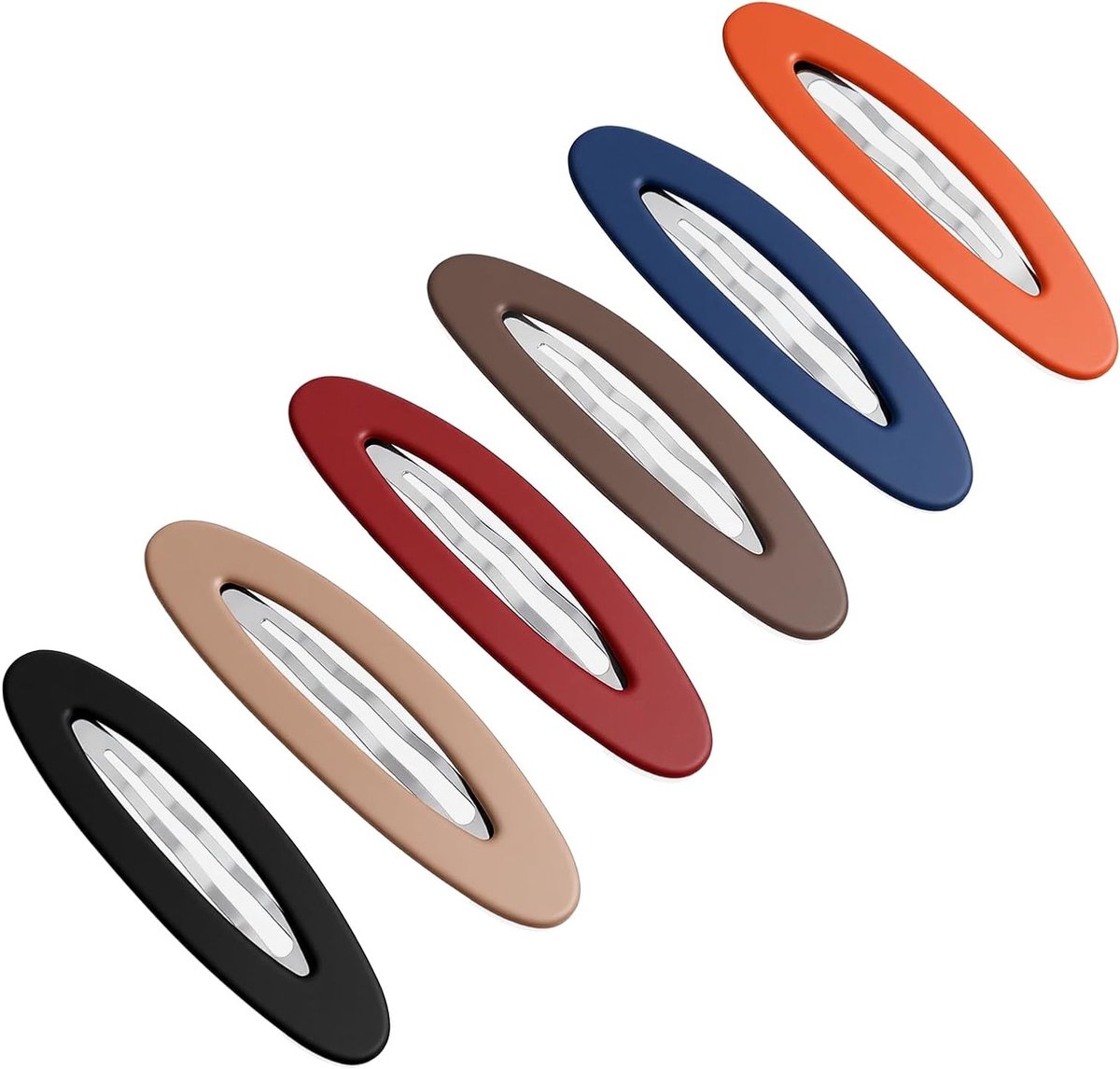 Grote Haarspelden Set - Ovale Clips - Haar Fixatie - Antislip Matte Afwerking - 9 x 2.3 cm