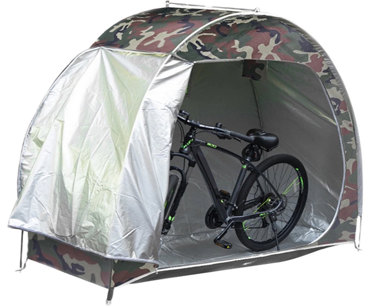 Mosh Stories Fietstent Opbergtent – Waterdichte Oxford Fietsberging voor 2-3 Fietsen - UV-bestendige Buiten Tent voor Opslag