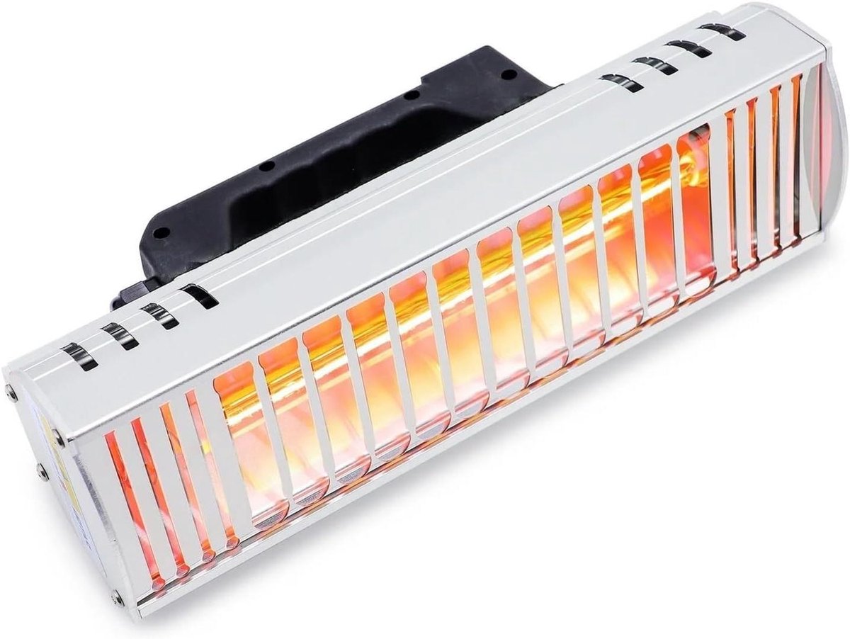 Verwarmingslamp - Drooglamp - Verf Drogen - Snelle Opwarming - 1000W - Zwart