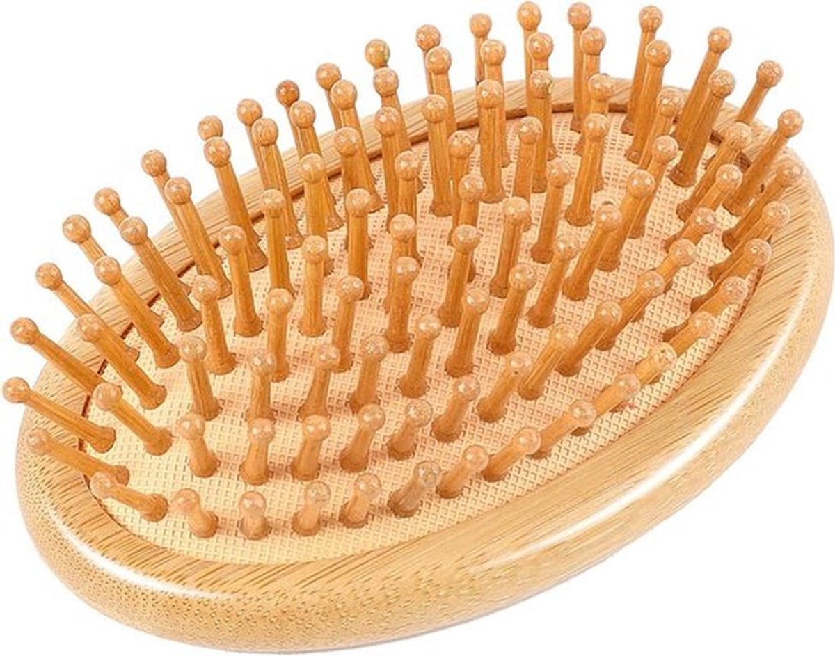 Houten massagekam voor hoofdhuidmassage en haarverzorging