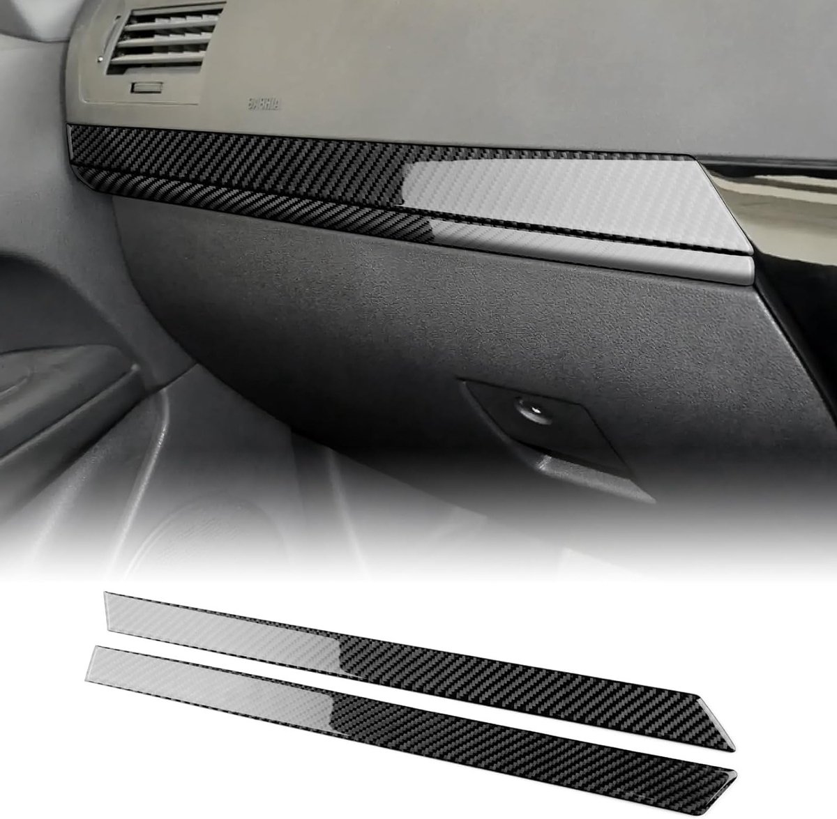 Decoratieve Carbon Fiber Sticker voor Opel Astra 2004-2010 - Interieur Accessoires voor Dashboard en Console, Co-Pilot Trim Cover