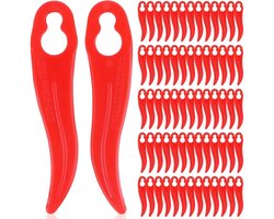 Set van 120 vervangende kunststof messen geschikt voor Einhell en Bosch grasmaaiers - geschikt geschikt voor snoerloze grasmaaiers.