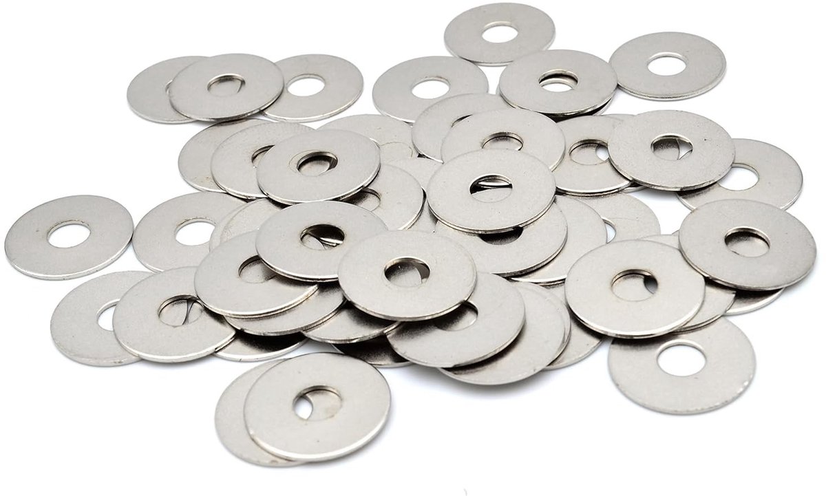 ONF3 - Klinkringen - Vernikkeld sluitringen - 50 stuks - 12 mm buitendiameter - Voor bevestigen en afstand houden - Zilver