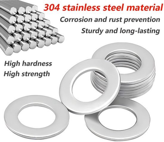 Cosensi - Vlakke Onderleggers - Set van 25 - Duurzaam en Corrosiebestendig - M2.5 x 6 mm - Perfect voor Schroeven en Moeren - Hoge Kwaliteit van Cosensi — afbeelding 2