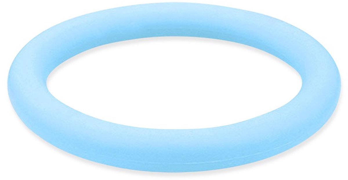 ARK Therapeutic bijtspeelgoed baby ring lichtblauw zacht kunststof.