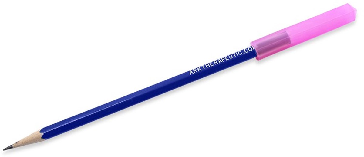 ARK Therapeutic kauwbare potloodtopper Krypto-Bite roze sensorisch speelgoed.