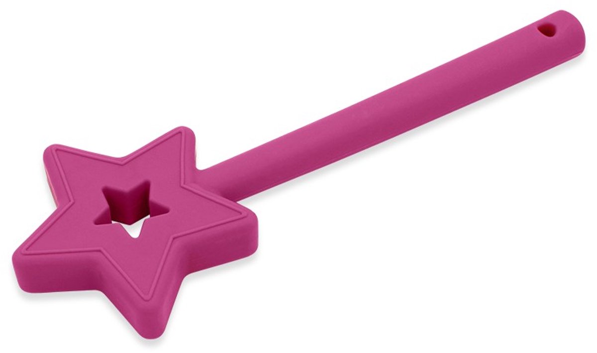 ARK Therapeutic kauwspeelgoed toverstaf magenta voor kinderen sensorisch.