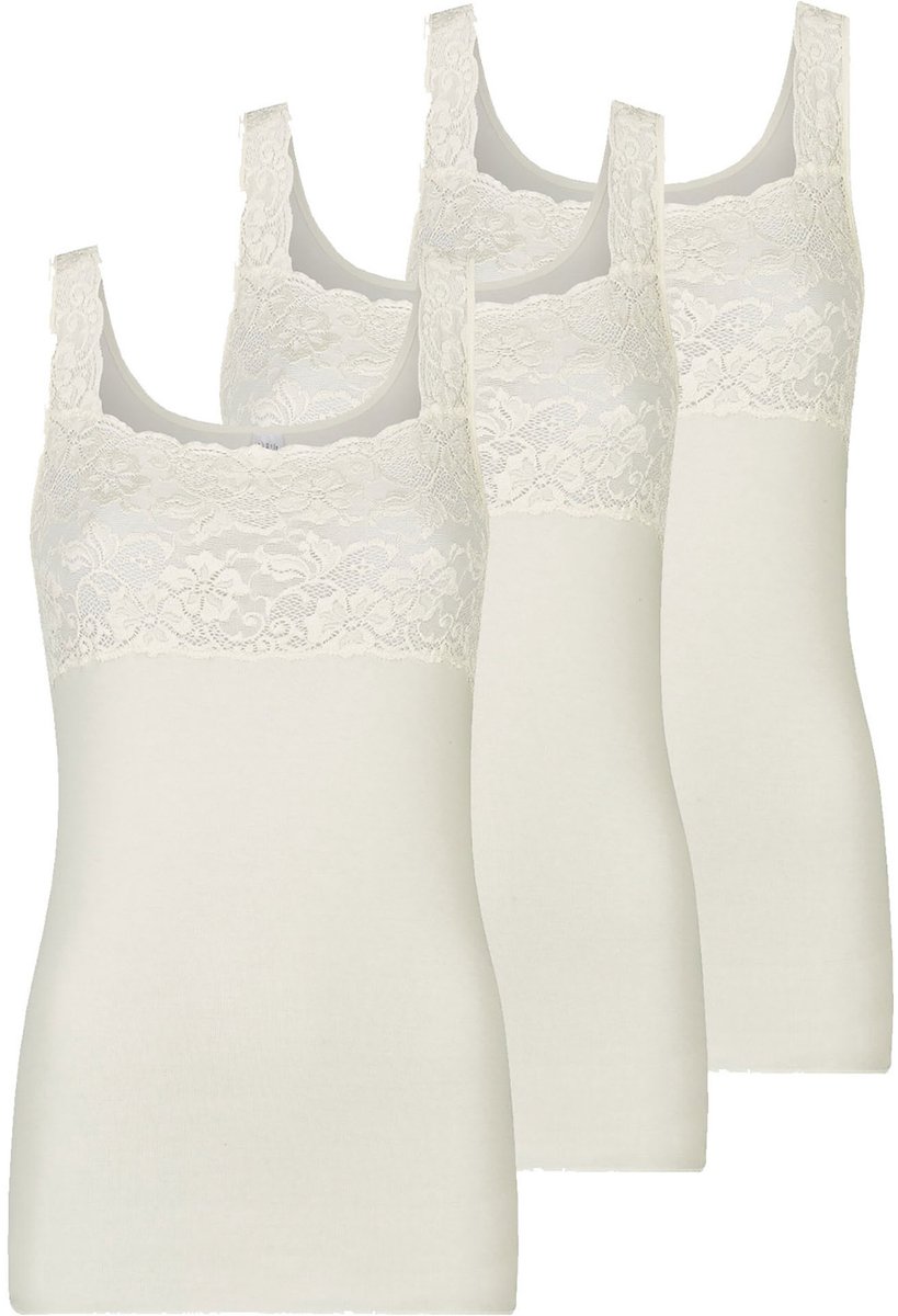 3-pack dames hemd zonder mouwen Fine Cotton