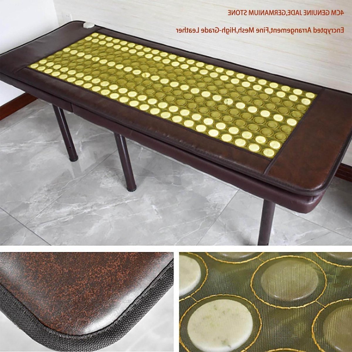 Verwarmingskussen - Jade Mat - Lichaamsondersteuning - Verre infrarood - 60x190cm - Zwart