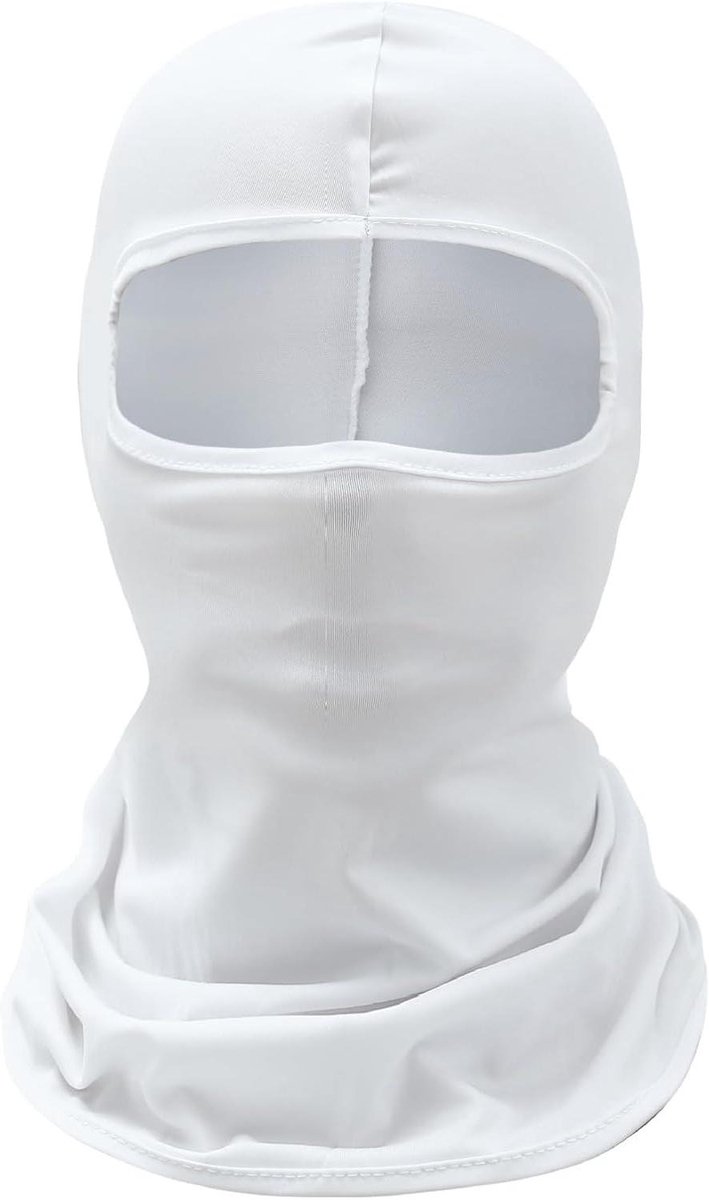 Gezichtsmasker Ademend - Zonnebescherming Buiten - Outdoor Sporten - UV Bescherming - 40 x 24 cm - Zwart
