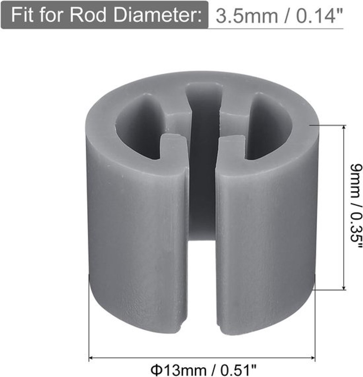 Kleerhangermarker voor coderen kledingkleuren - 3,5 mm schacht - Grijs - 150 stuks.