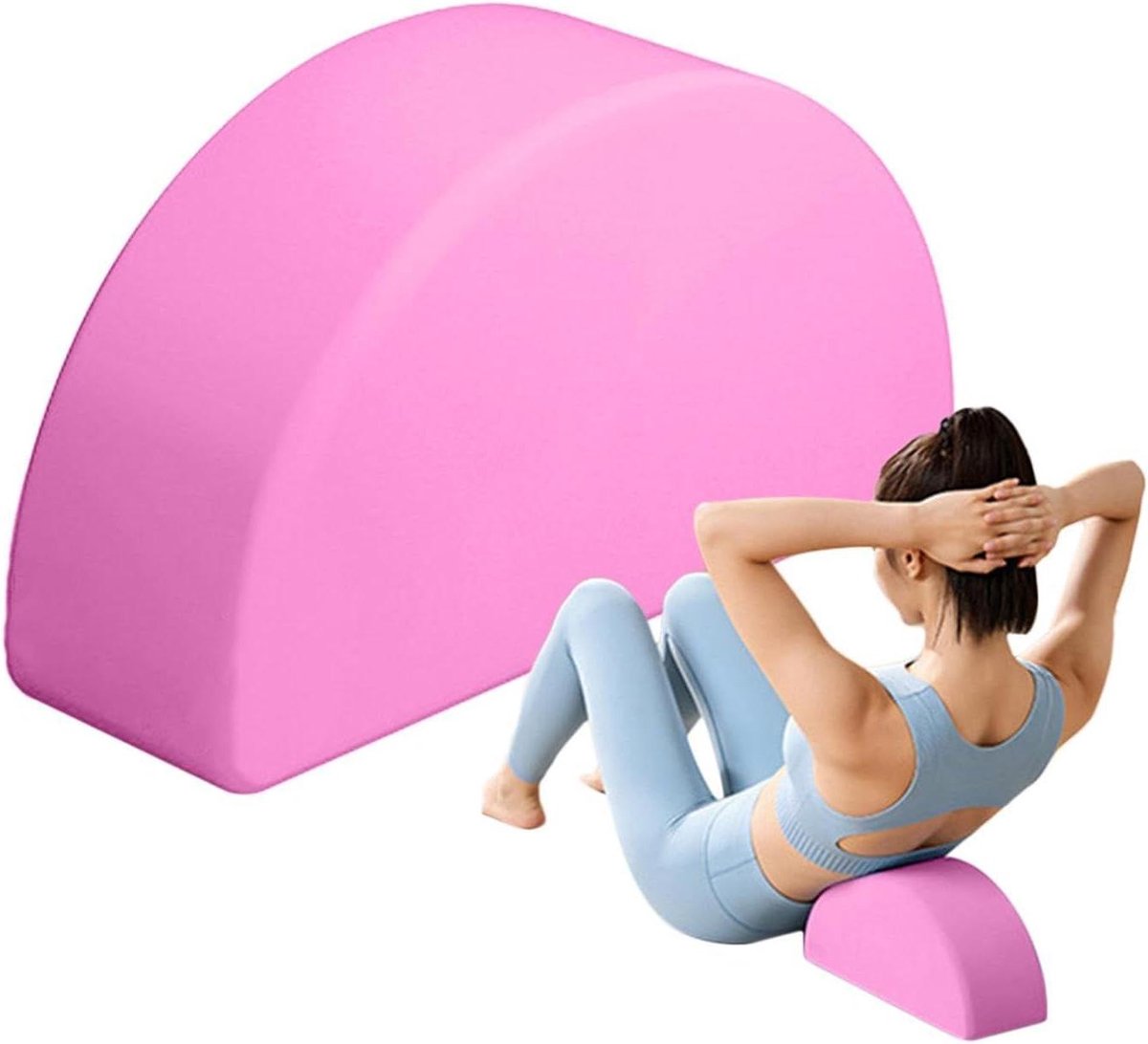 Yogablokken Set - Trainingsblokken - Balans Verbeteren - Antislip Grip - 24.5 cm - Roze