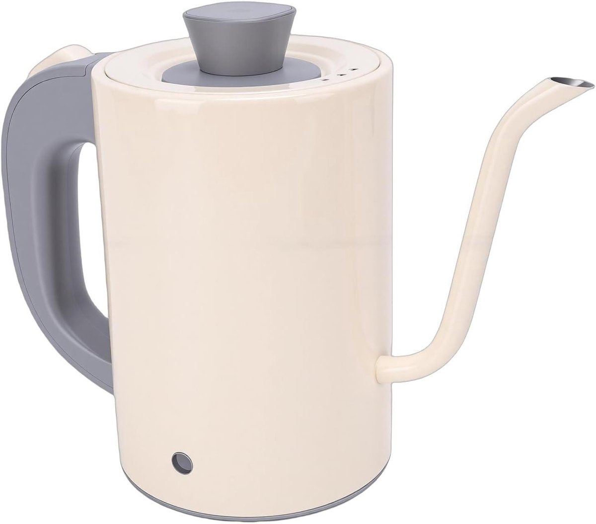 Elektrische Ketel - Zwanenhalsketel Waterkoker - Koffie Thee Zetten - Precisie Temperatuurregeling - 800ml Inhoud - Zilver