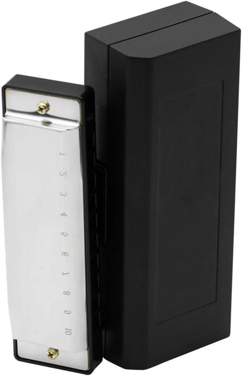 Mondharmonica - Blaasinstrument - Muziek Maken - 10 Gaats G Toonsoort - One Size - Zilver