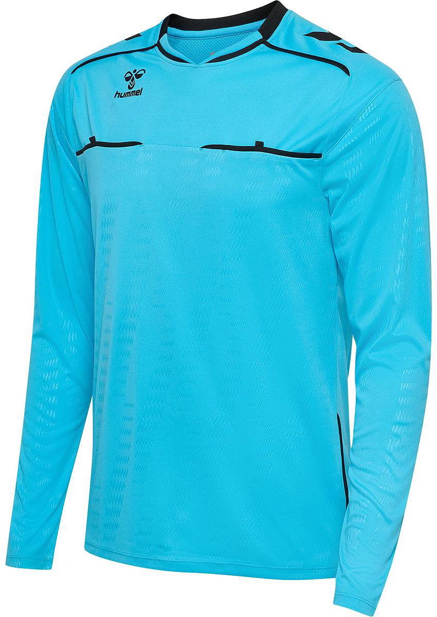 Hummel Scheidsrechtersshirt Lange Mouw Heren - Fluor Turquoise | Maat: XL
