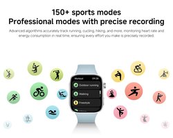 REDMI Watch 6 - 2,07-inch AMOLED - Dual L1 GNSS - 24 dagen batterij - Zwart
