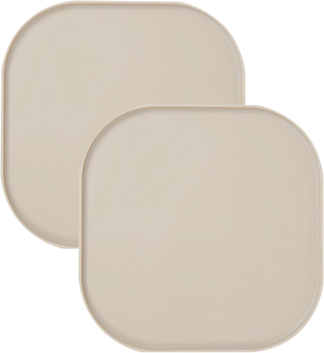 Famanu – Siliconen voermat voor honden en katten, waterdicht en antislip, 26 x 26 cm, beige