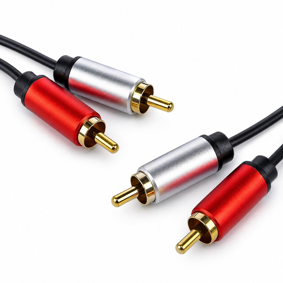 ThunderGold Audio kabel RCA - RCA kabel - Tulp kabels - RCA kabel 2x tulp - Audio kabel tulp naar tulp - Stereo kabel - Audiokabels - RCA naar RCA - 3 Meter