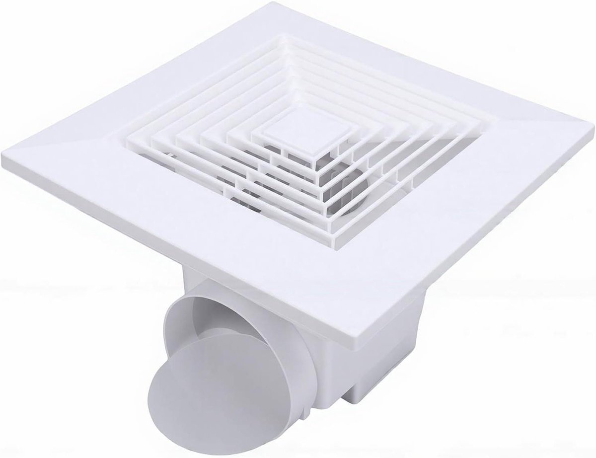 Plafondafzuigventilator - Stille Ventilator - Luchtkwaliteit Verbeteren - Krachtige Luchtstroom - 30W - Wit