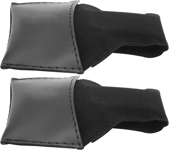 Dailygoods- Biljartkrijthouder 2-delig - PU-lederen Krijtzakje - Biljartaccessoire - Lichtgewicht - Gemakkelijk mee te nemen - 9.5x11.5cm van Dailygoods — afbeelding 2