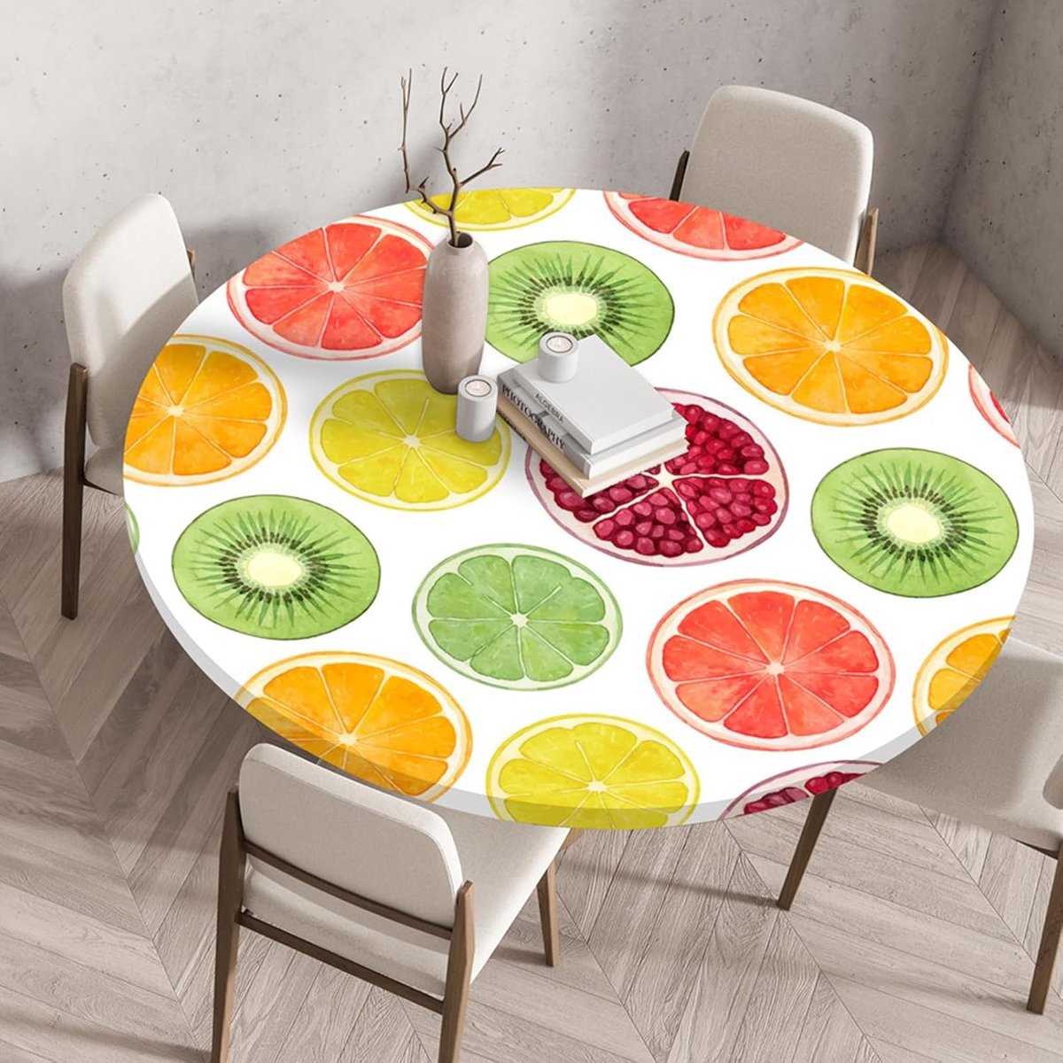 Ronde Tafelkleed - Beschermhoes - Tafel Decoratie - Elastische Rand - 110 cm - Avocado