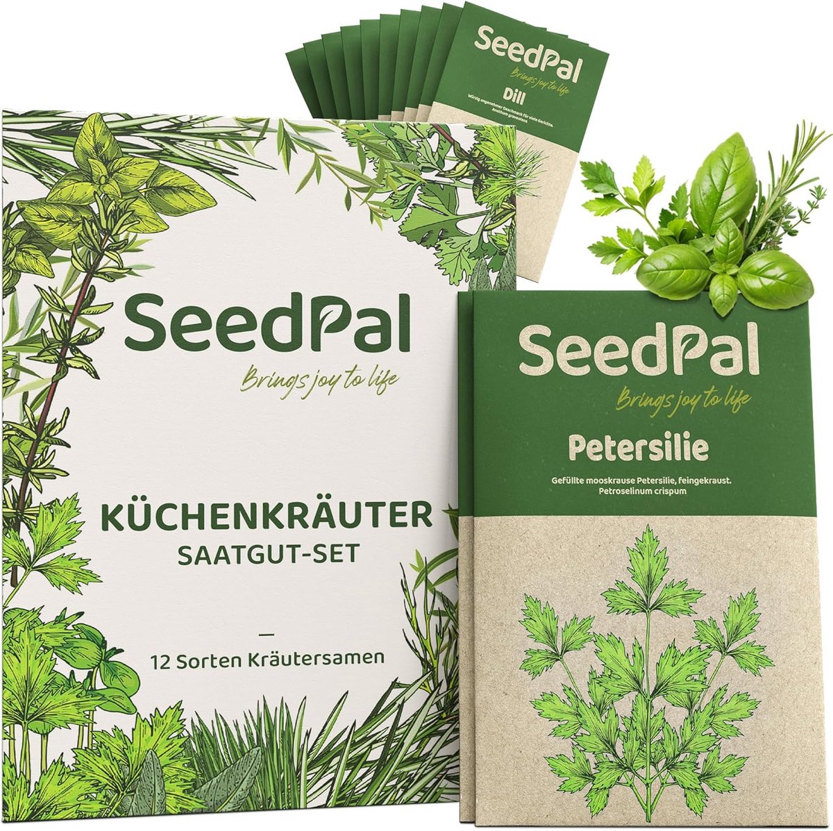 SeedPal Kruidenzaad Set - 12 Soorten Zaden Set - Provençaalse kruiden, Italiaanse kruiden - Kruidentuin voor Keuken of Balkon - Zaden Zaadgoed - Tuinkruiden