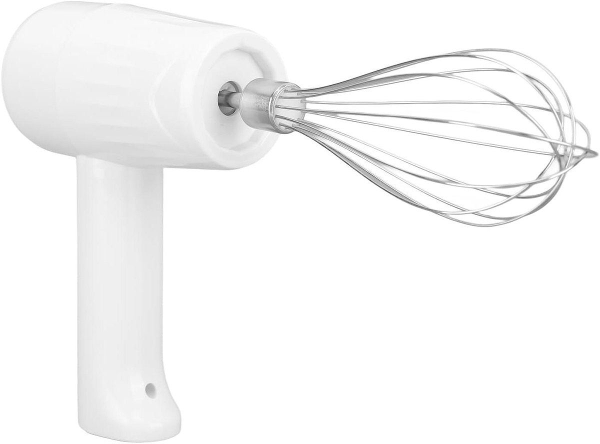 Elektrische Handmixer - Draadloze Mixer - Thuis Bakken - USB Oplaadbaar - 250 ml - Wit