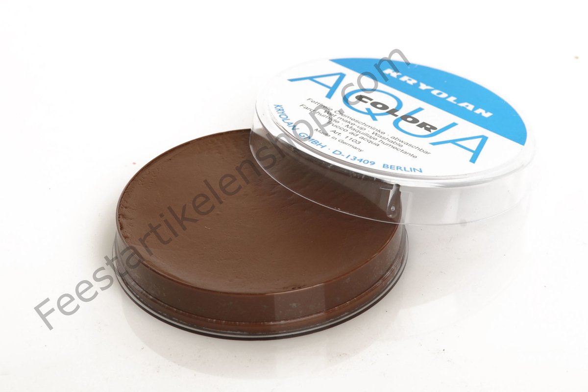 Kryolan - Aquacolor Schmink - 101 - Donkerbruin - 55 ml
