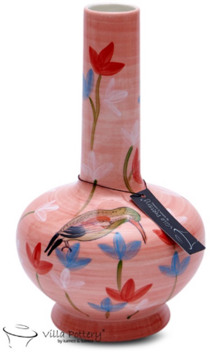 Villa Pottery Vaas - Villa Pottery - Decoratie - Woondecoratie - Decoratie - Porselein - Waterdicht - Garden Pleasure 5B Roze