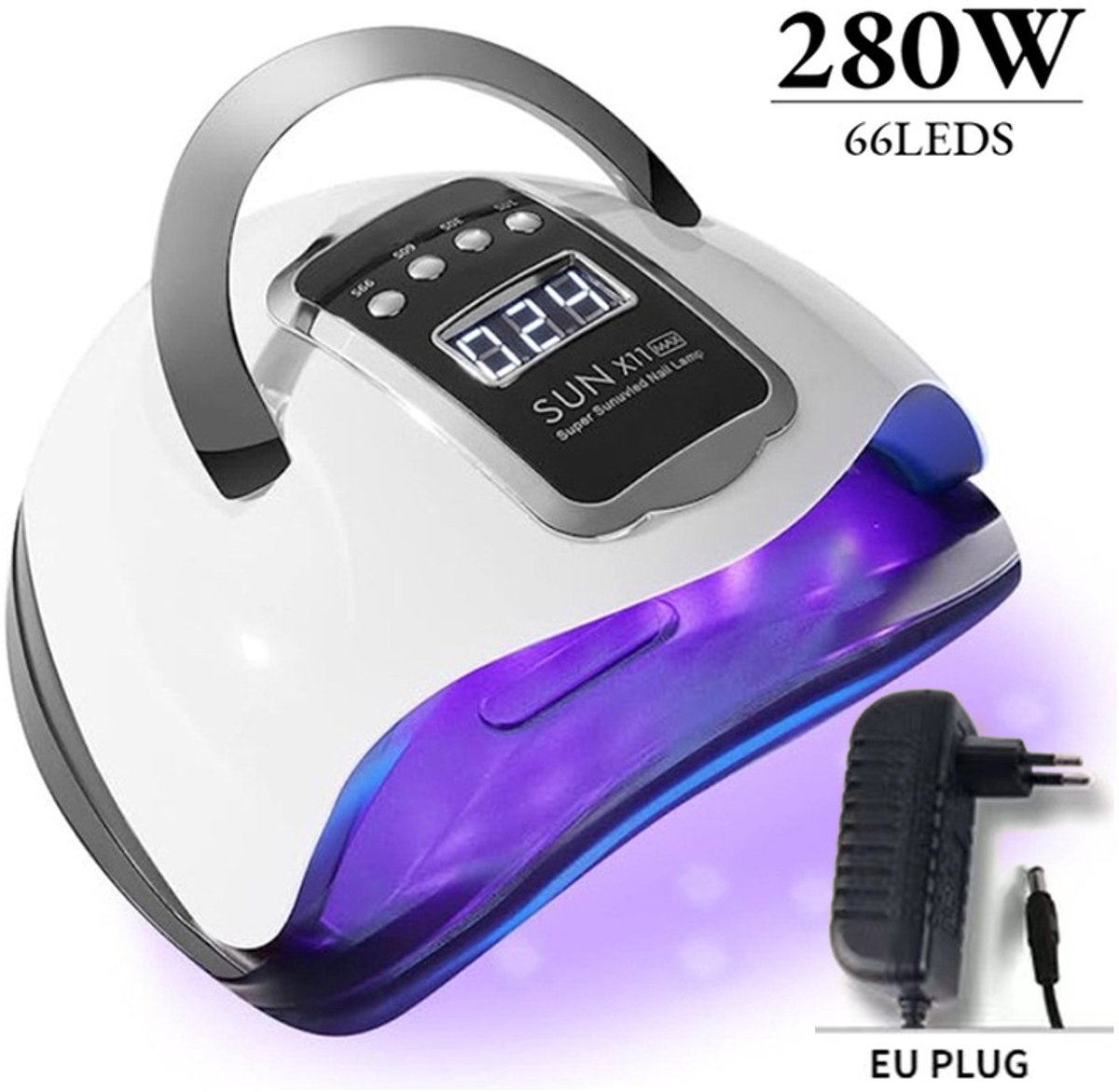 Timé - Nagellamp - UV Lamp voor Nagels - Gellak - Polygel - Krachtige UV Lamp - Nageldroger