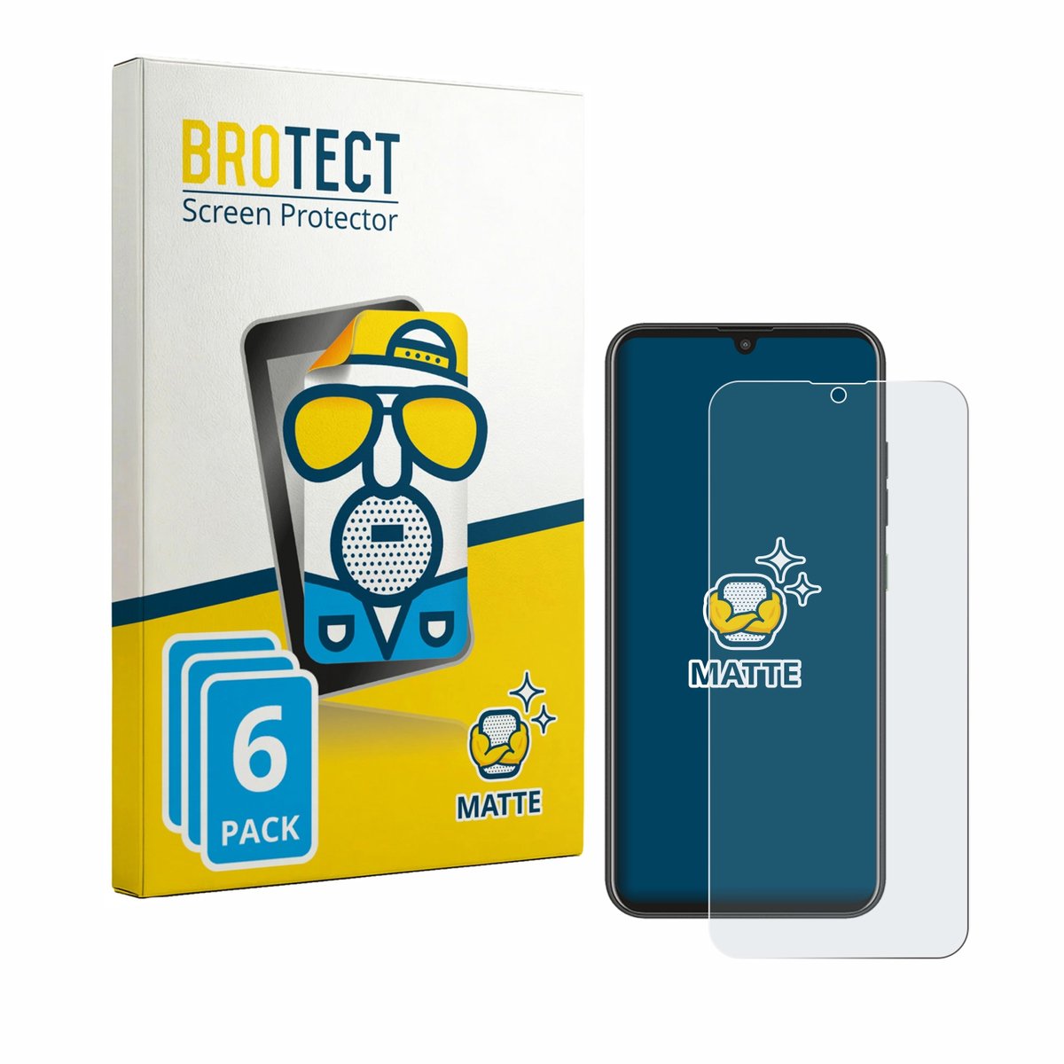 BROTECT - Screenprotector voor Murena Teracube 2s - Folie Beschermfolie matte 6 Stuks