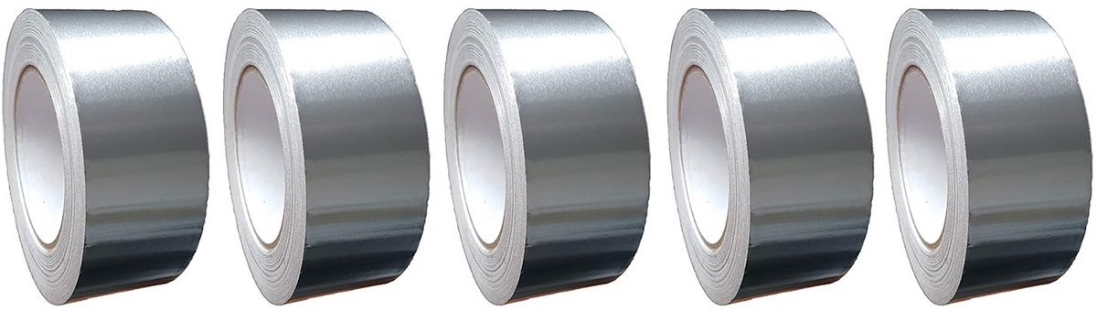 Aluminium adhesive tape, 75 mm wide (5 rolls)