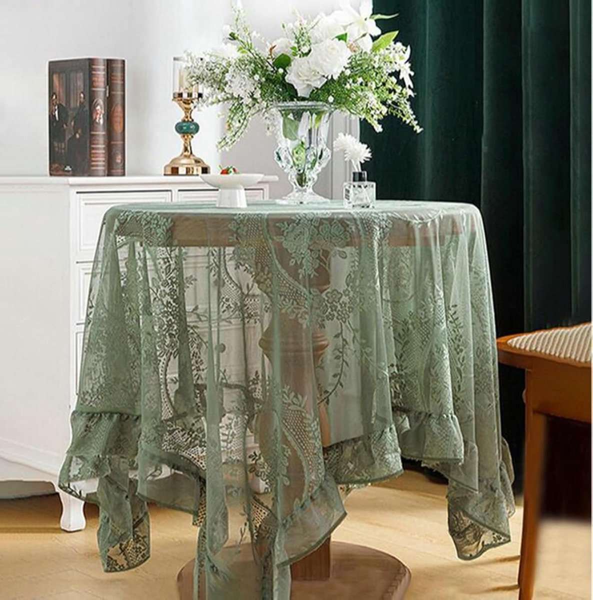 Tafelkleed - Tafellaken - Elegante maaltijden - Vlek- en krasbestendig - 90 x 70 cm - Wit