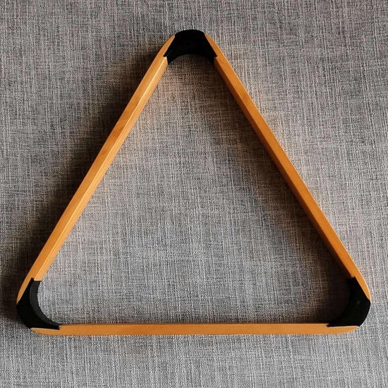 Biljart Baldriehoekrek - Pooltafel Accessoire - Bal Plaatsing - Massief Pijn Hout - 572 Mm - Zwart — afbeelding 2