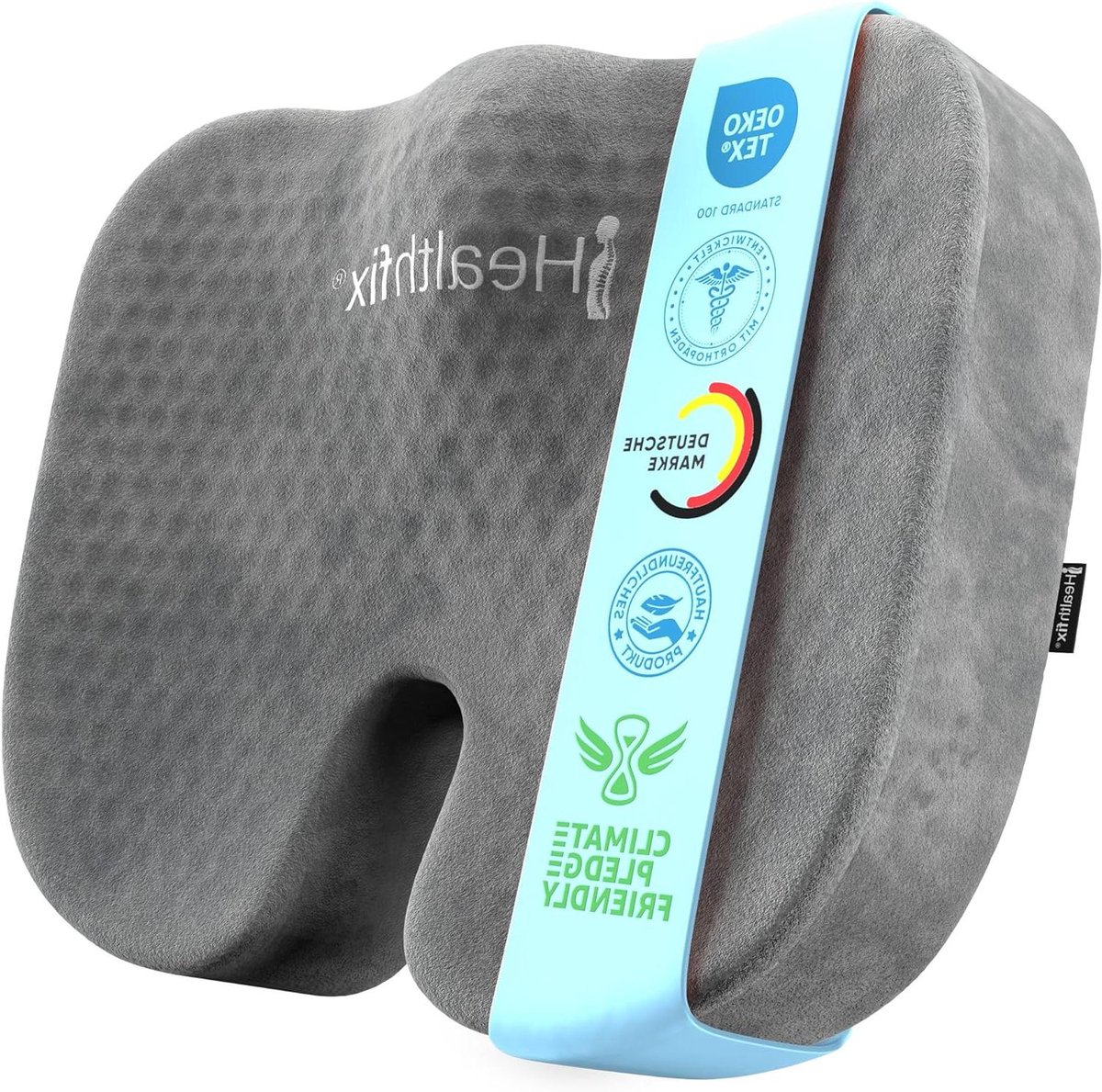 Orthopedisch zitkussen - Stuitbeenkussen stoel - Comfortabel zitten - Honingraatlaag lucht