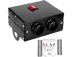Auto Verwarming - Ruit Ontdooier - Snelle Opwarming - Dubbele Luchtstroom - 24 Volt - Zwart