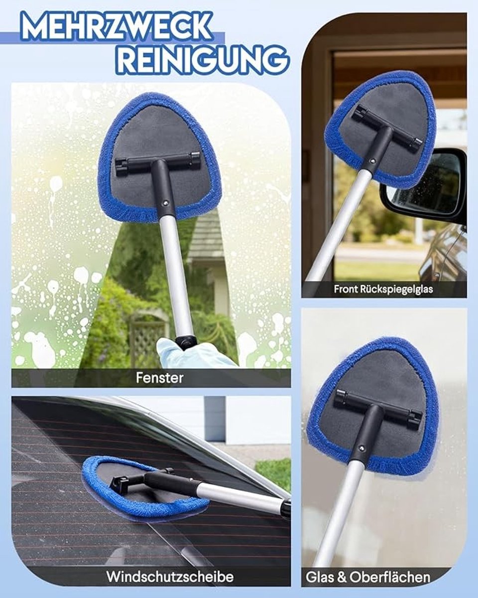 Microvezel Voorruitreiniger Doeken - 10 Stuks - Blauw